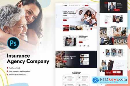 Insurance Agency - Landing Page Template