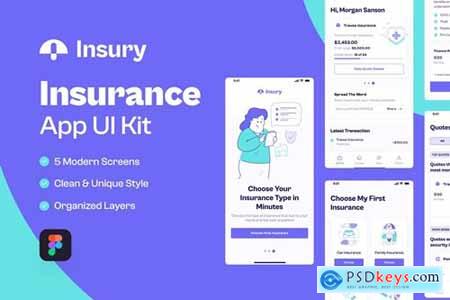 Insury - Insurance Mobile App UI Kit