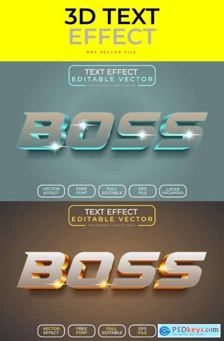 Boss 3D Text Effect 35864316