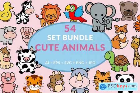 Cute Animal Cartoon for Kids Bundle 7191925