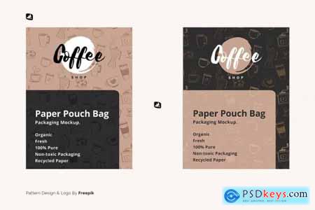 Paper Pouch Bag Packaging Mockup 6504939