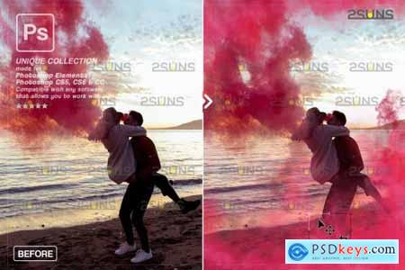 Gender reveal smoke overlay 6964865