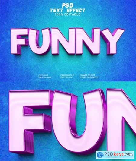 Funny 3D Text Effect PSD File 37145512