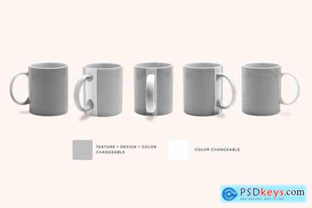 Ceramic Coffee Mugs Mockup Set 4518444