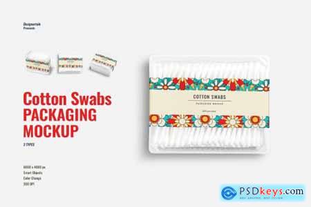 Cotton Swabs Pack Branding Mockup 7116038
