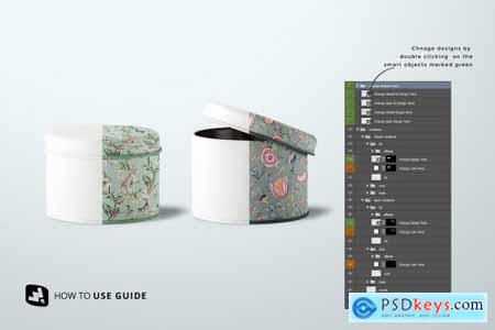 Cylindrical Container Mockup 4939049