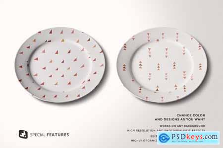 Porcelain Dinner Plate Mockup 5153371