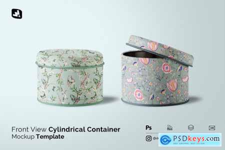 Cylindrical Container Mockup 4939049