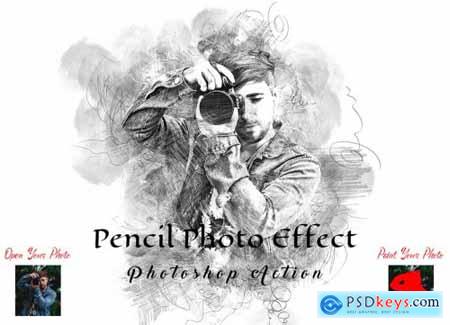 Pencil Photo Effect Photoshop Action 7135780