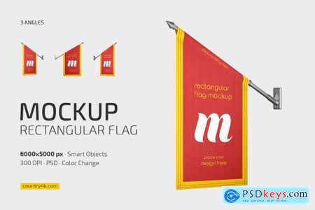 Rectangular Flag Mockup Set 7100108