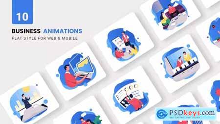 Business Maketing Animations - Flat Concept 37135878