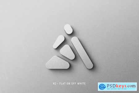 Realistic 3D Logo Mock-up - Set of Five