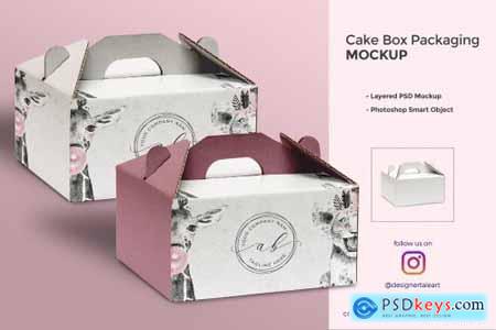 Cake Box Packaging Mockup 5276257