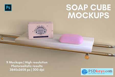 Soap Cube Mockups - 9 Views 4745012