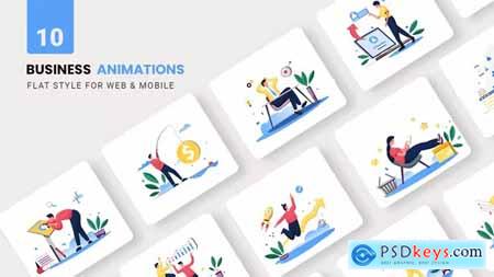 Business Marketing Animations - Flat Concept 37221285