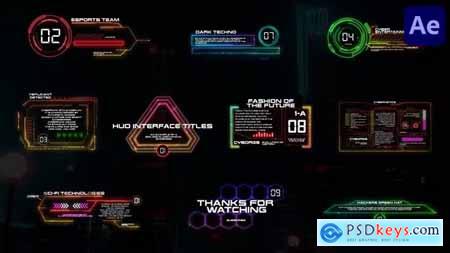 HUD Interface Titles for After Effects 37204275