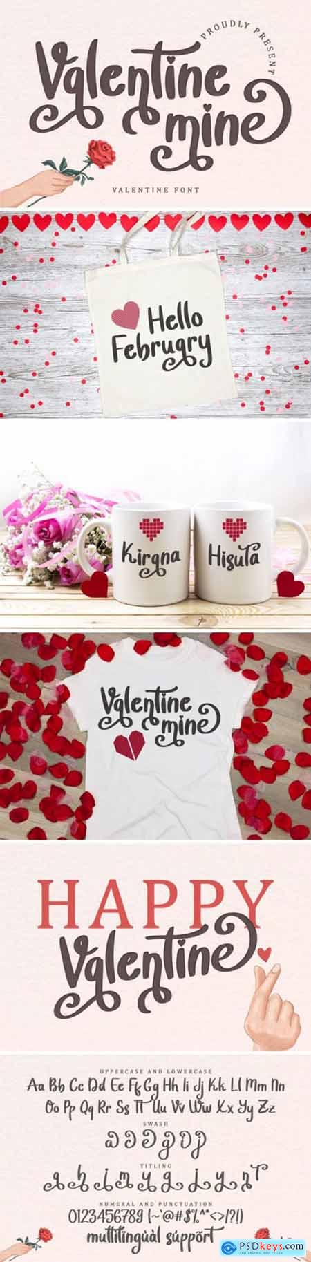 Valentine Mine Font