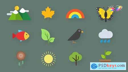 Nature Animated Icons 37187645