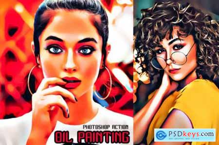 Oil Painting Photoshop Action » Free Download Photoshop Vector Stock