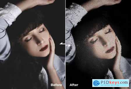 Photoshop Action - Scale Skin Effect