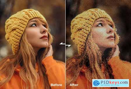 Photoshop Action - Scale Skin Effect