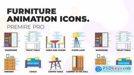 Furniture Animation Icons (MOGRT) 37186386