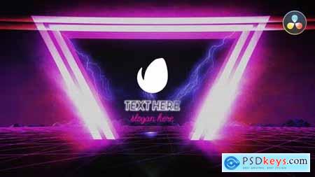 Retro Synthwave Logo Reveal 37138476