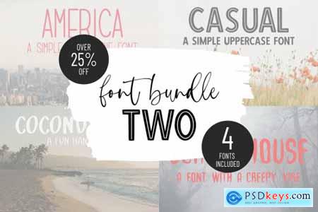 FONT BUNDLE TWO - 4 handmade fonts 6977560