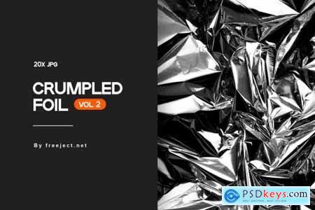 Crumpled Foil Texture Background V2 6157706