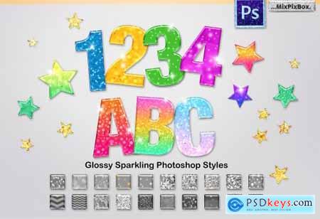 Sparkling Glossy Layer Styles for PS 3883750