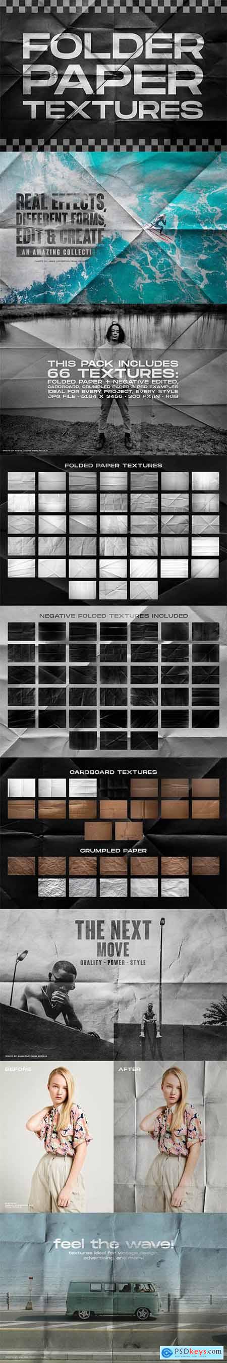 Folded paper textures collection 7085753