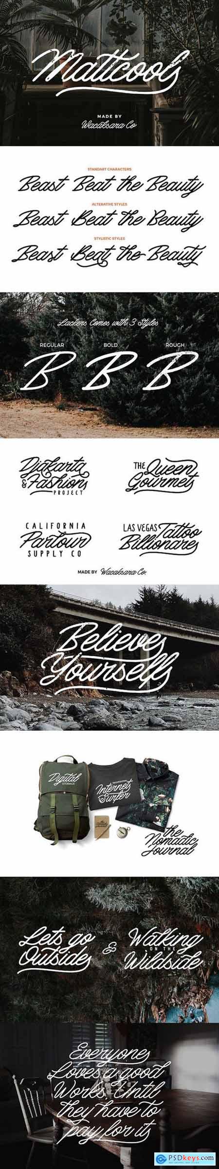 Mattcool Script font