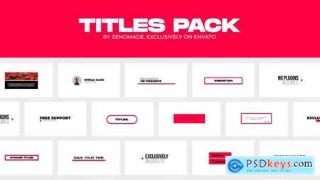 Titles Pack for Premiere Pro 37189605