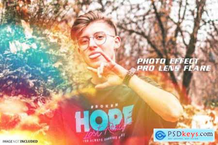 Pro Lens Flare Photo Effect Psd