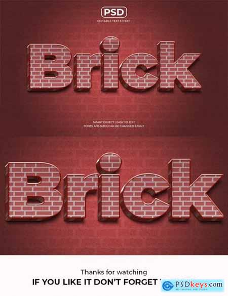 Brick Editable Text Effect 37235523