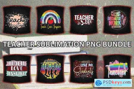 Teacher Sublimation Png Bundle