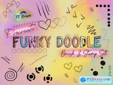 Procreate Doodle Brush and Stamp Kit