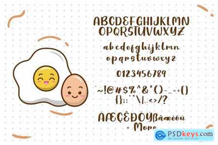 Cute Egg Font