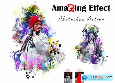 Amazing Effect Photoshop Action 7157748