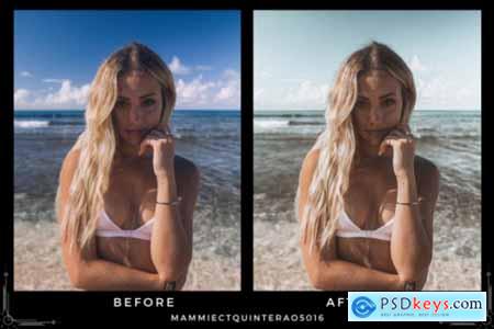 Coconut Beach Tan Skin Lightroom Presets