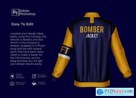 Bomber jacket mockup