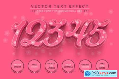 Pink Flower - Editable Text Effect 6734837