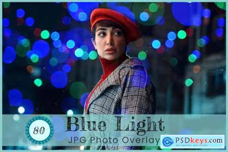 Blue Light Bokeh Photoshop Overlay 7160855