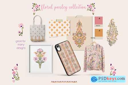 Floral paisley collection 6828392