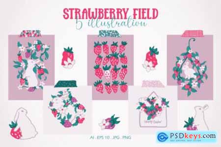 Strawberry field collection 7083412