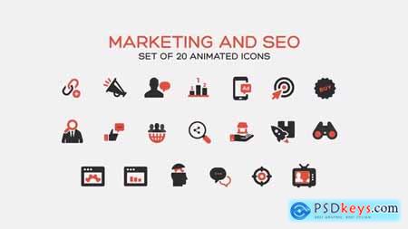 Marketing and SEO Icons 37321082