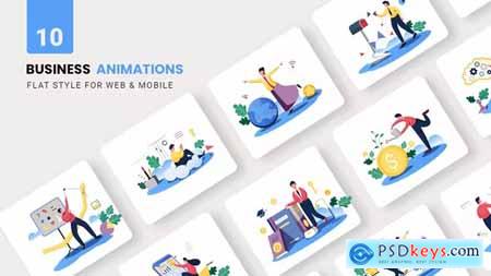 Business Animations - Flat Concept 37296123