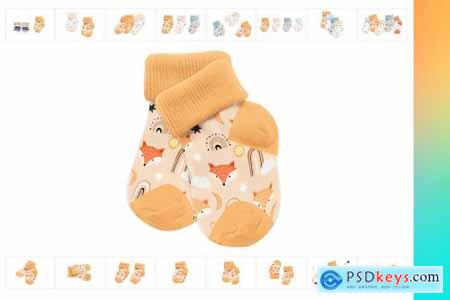 Baby Socks 16x Mock-ups 6849863