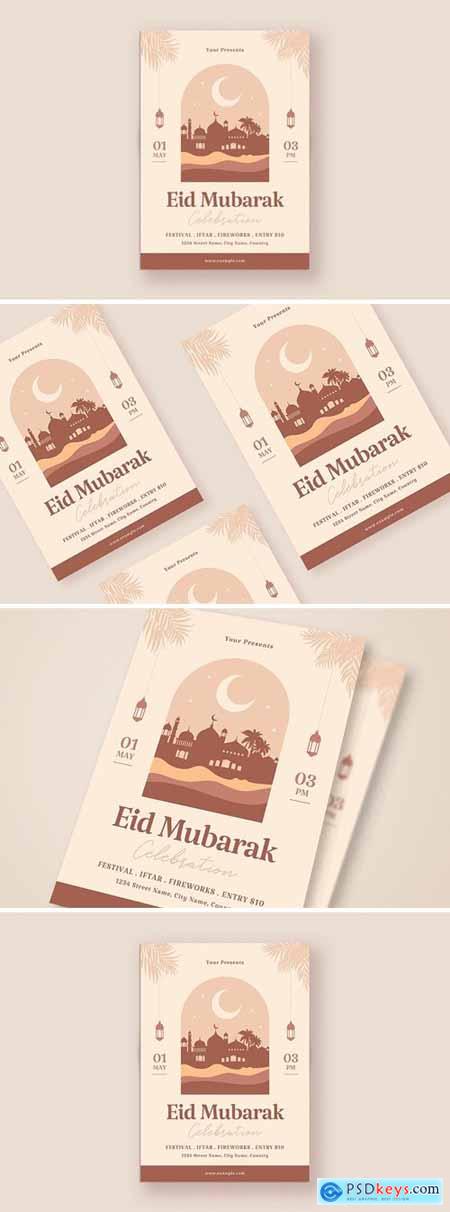 Aesthetic Eid Mubarak Event Flyer