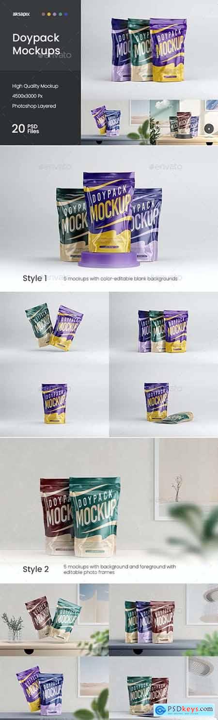 Doypack - Pouch Packaging Mockup 37045401